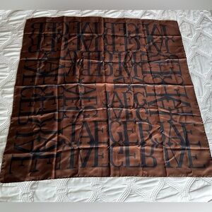 Vintage Jaeger NWOT Silk Scarf Brown/Black